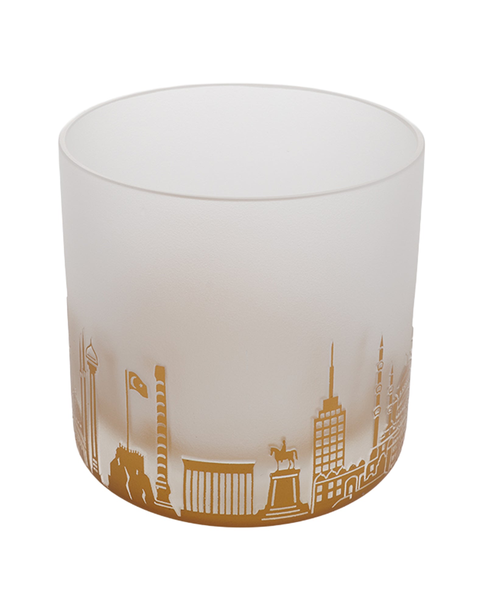 Ankara Silhouette Candle Holder – Gold