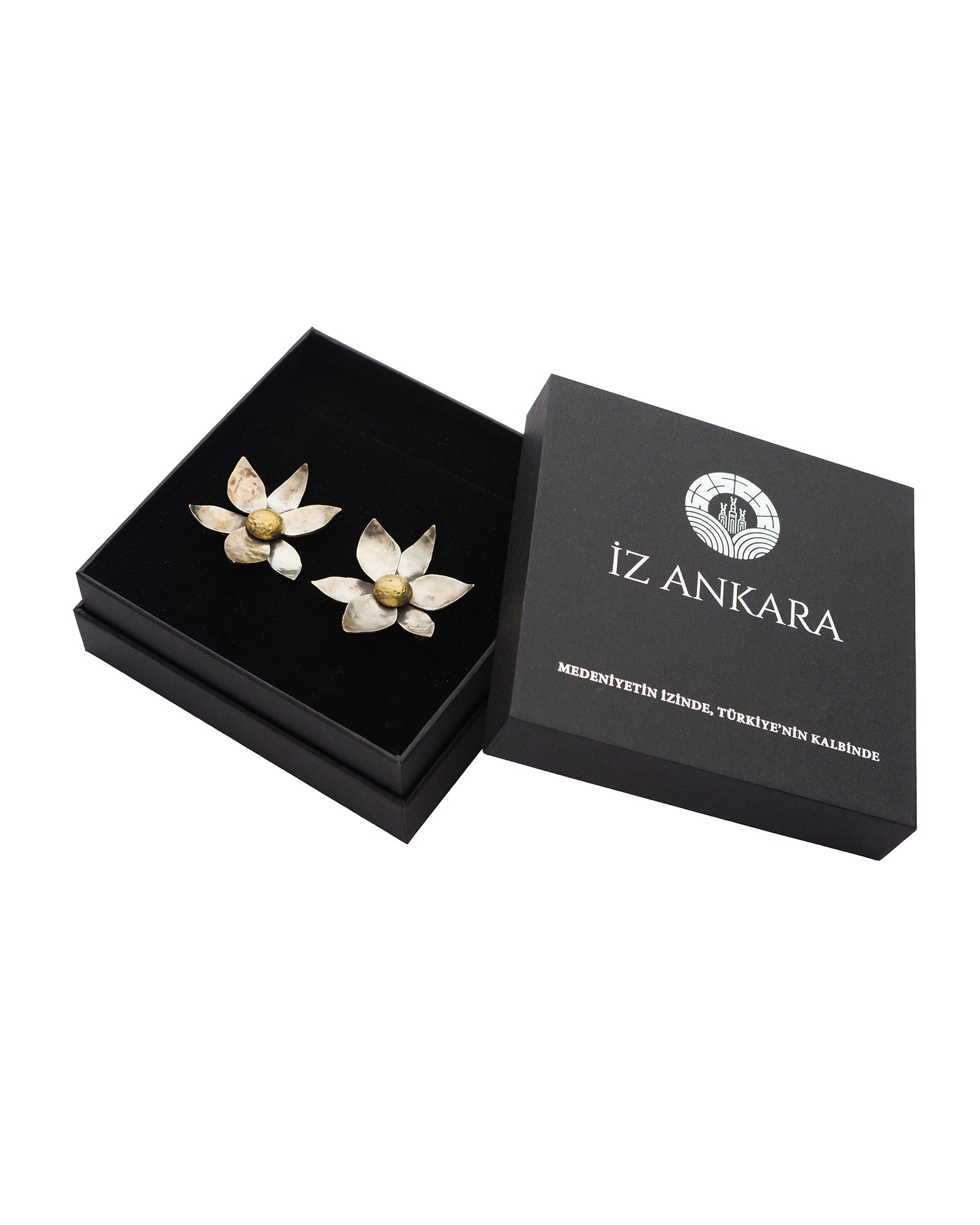 Lotus Çiçeği Küpe Seti