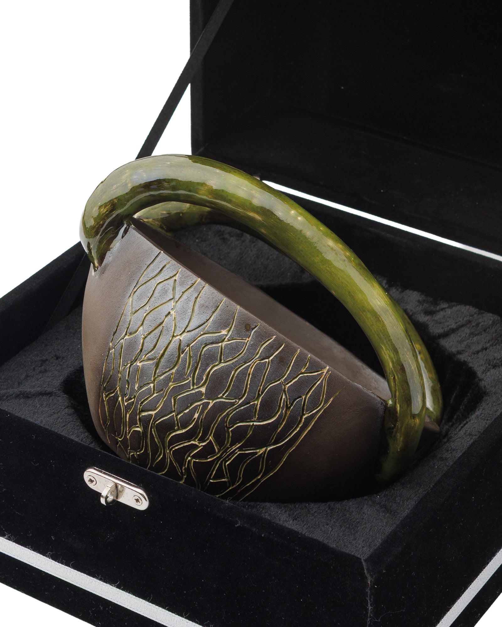 Ankara Goat Figurine Ceramic Bowl with Handles