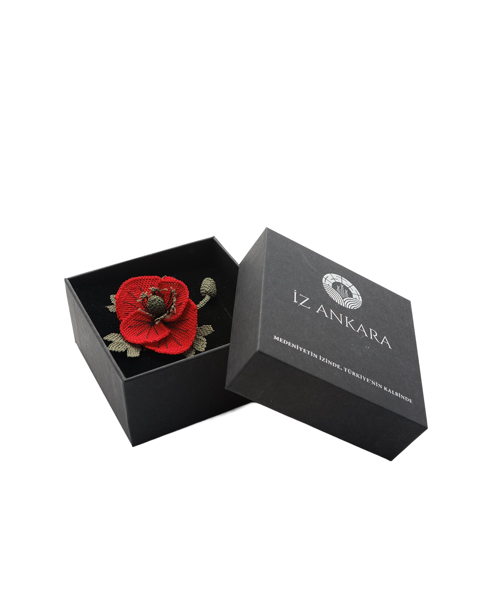 Poppy Flower Brooch