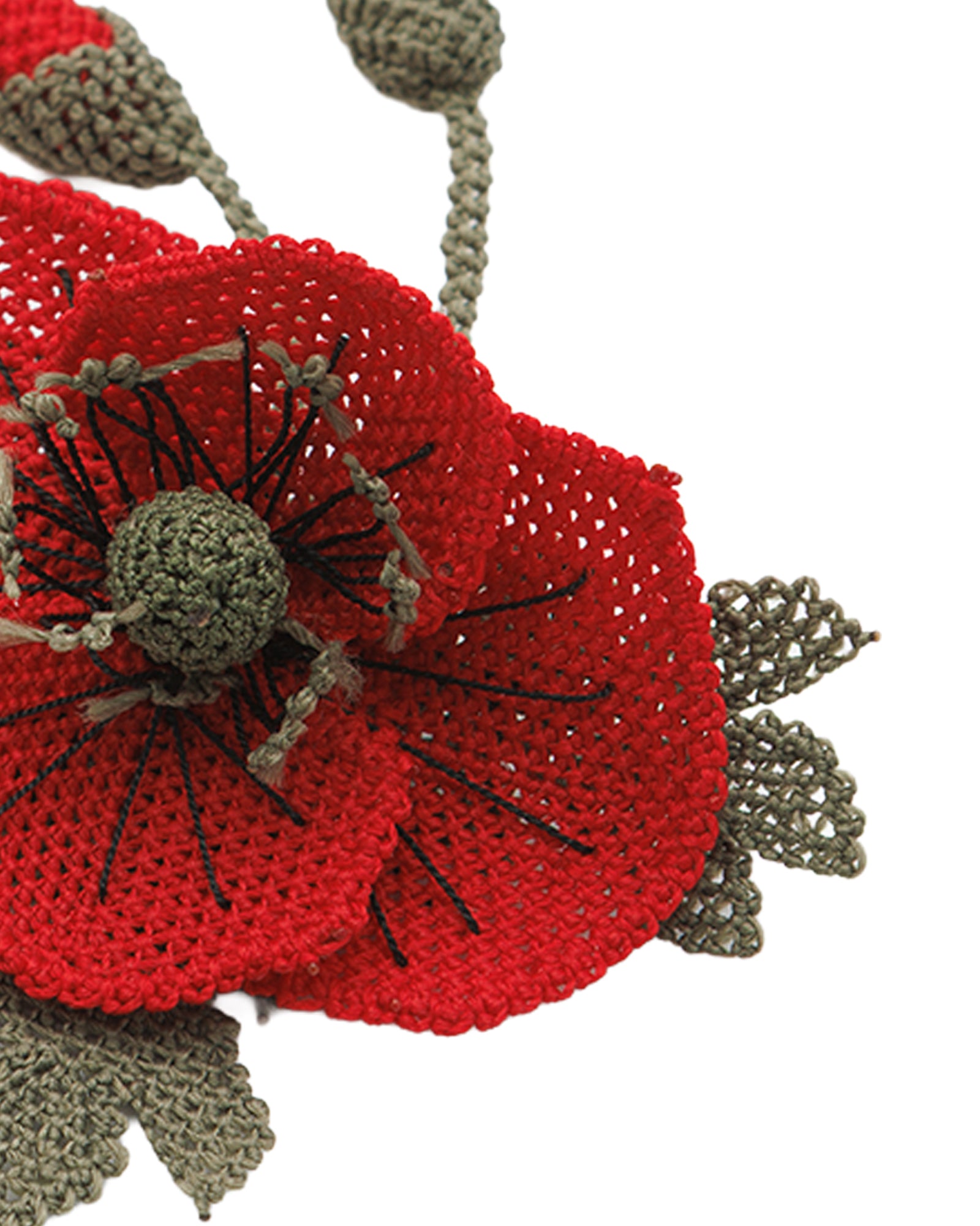 Poppy Flower Brooch