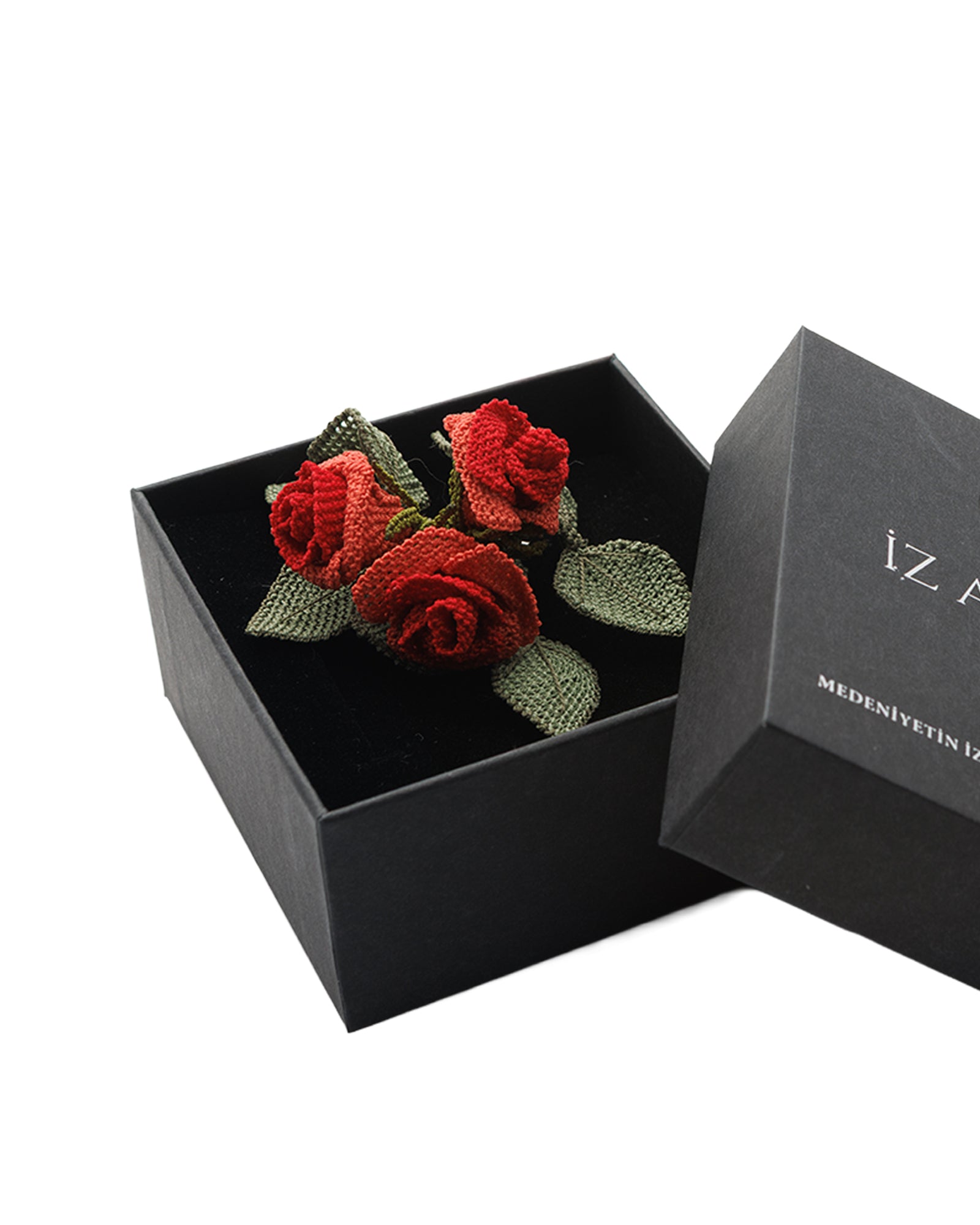 Rose Flower Motif Brooch – Nallıhan Handcrafted