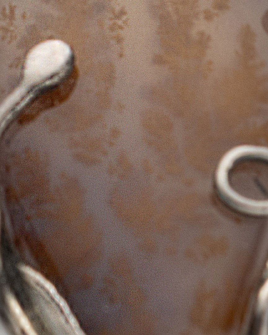 Brown-Gray Irregular Shaped Agate Necklace - 2101 3157