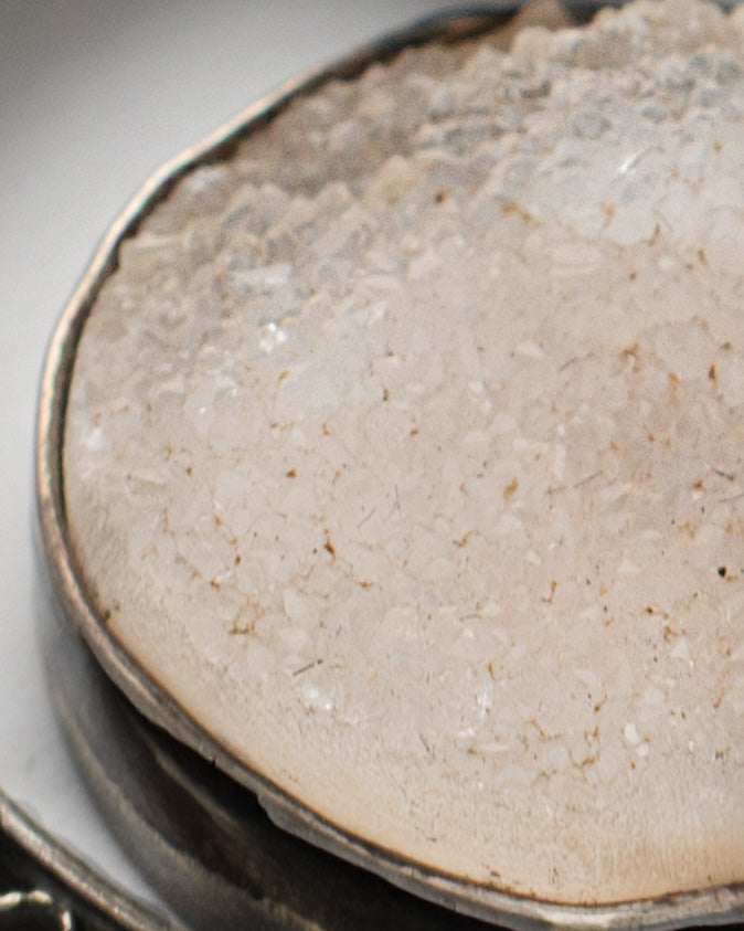 Çubuk Agate Stone - Ring-Shaped White Stone Silver Necklace - 2101 0408