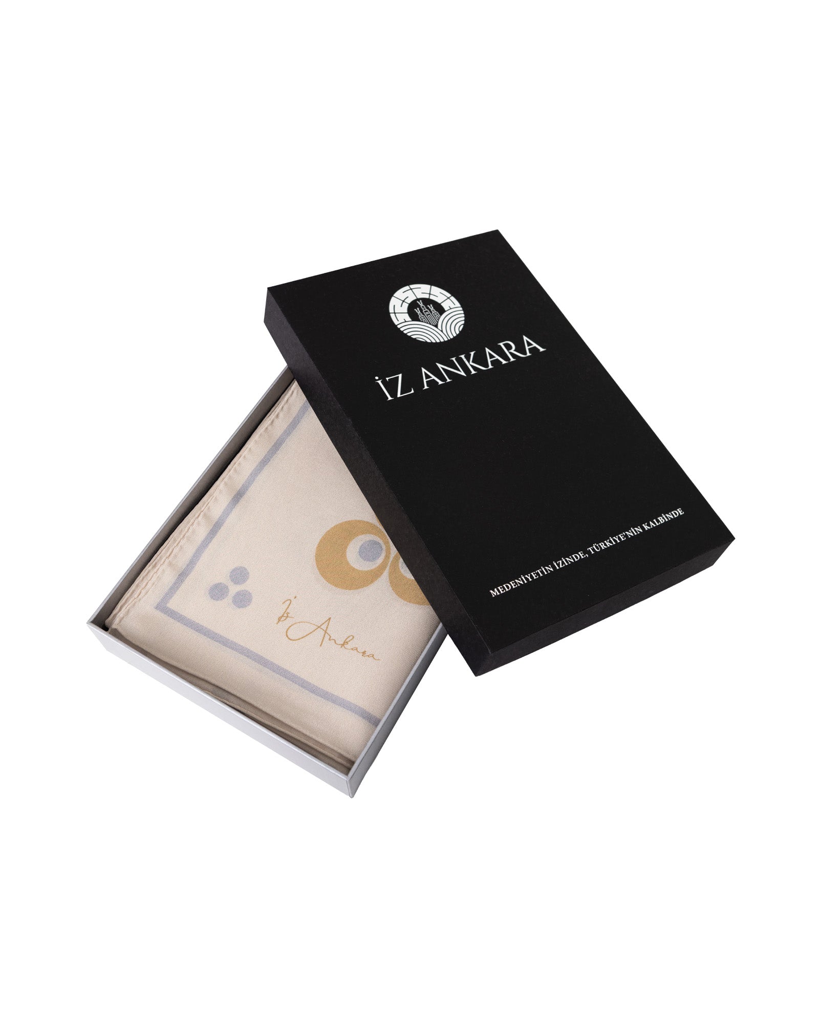 Çintemani Patterned Silk Shawl | Gold - Beige