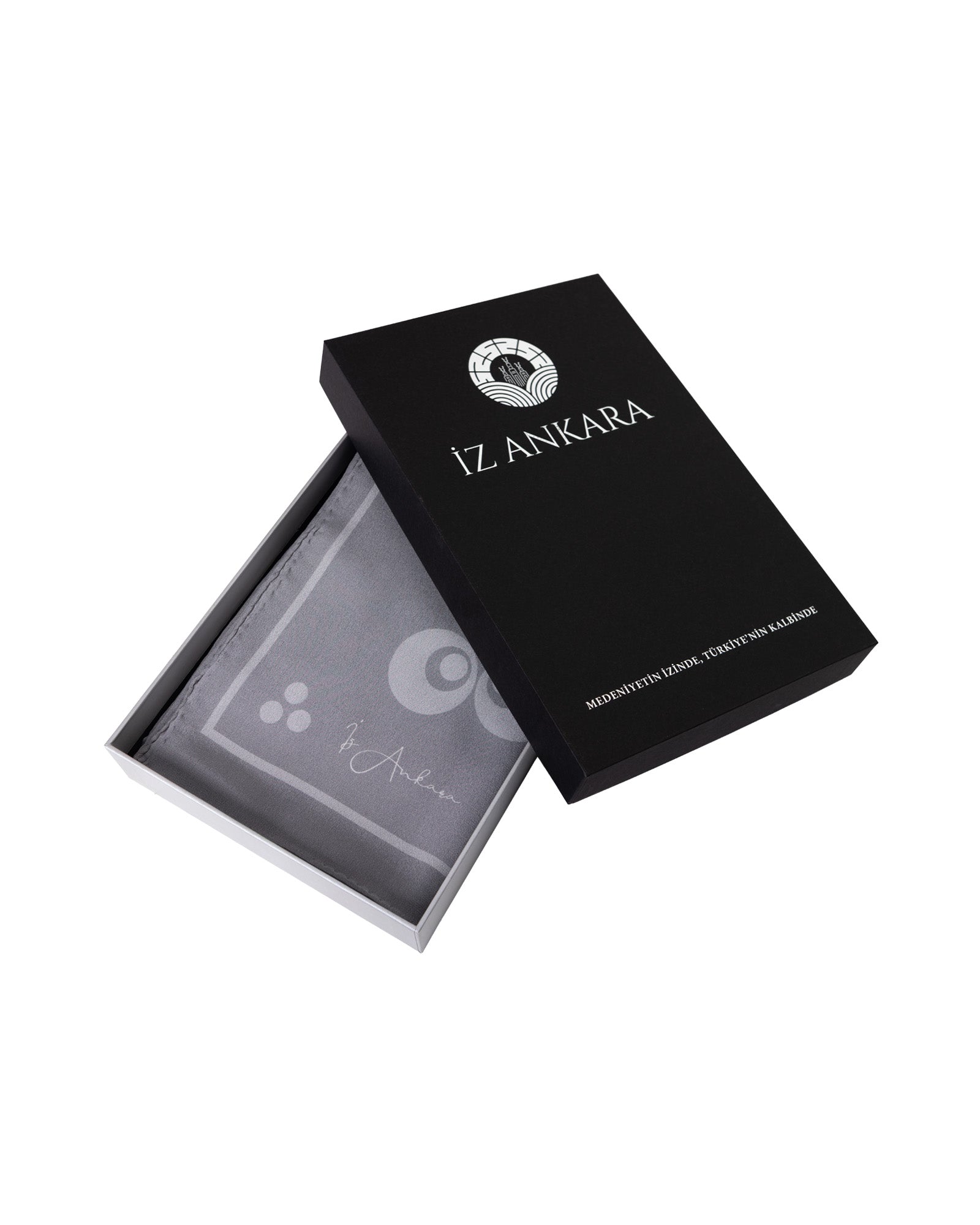 Çintemani Patterned Silk Shawl | Grey - Beige