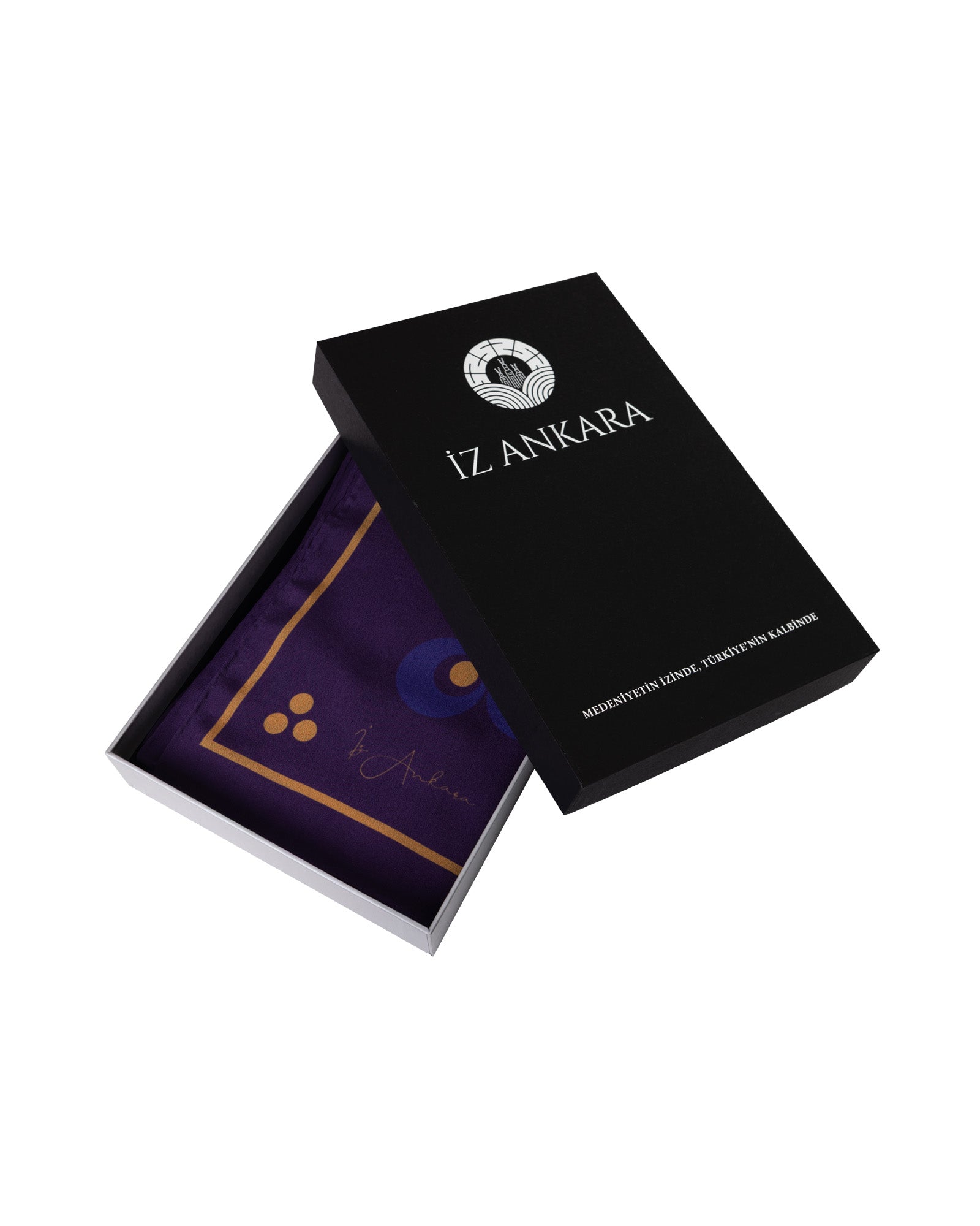 Çintemani Patterned Silk Shawl | Purple - Blue