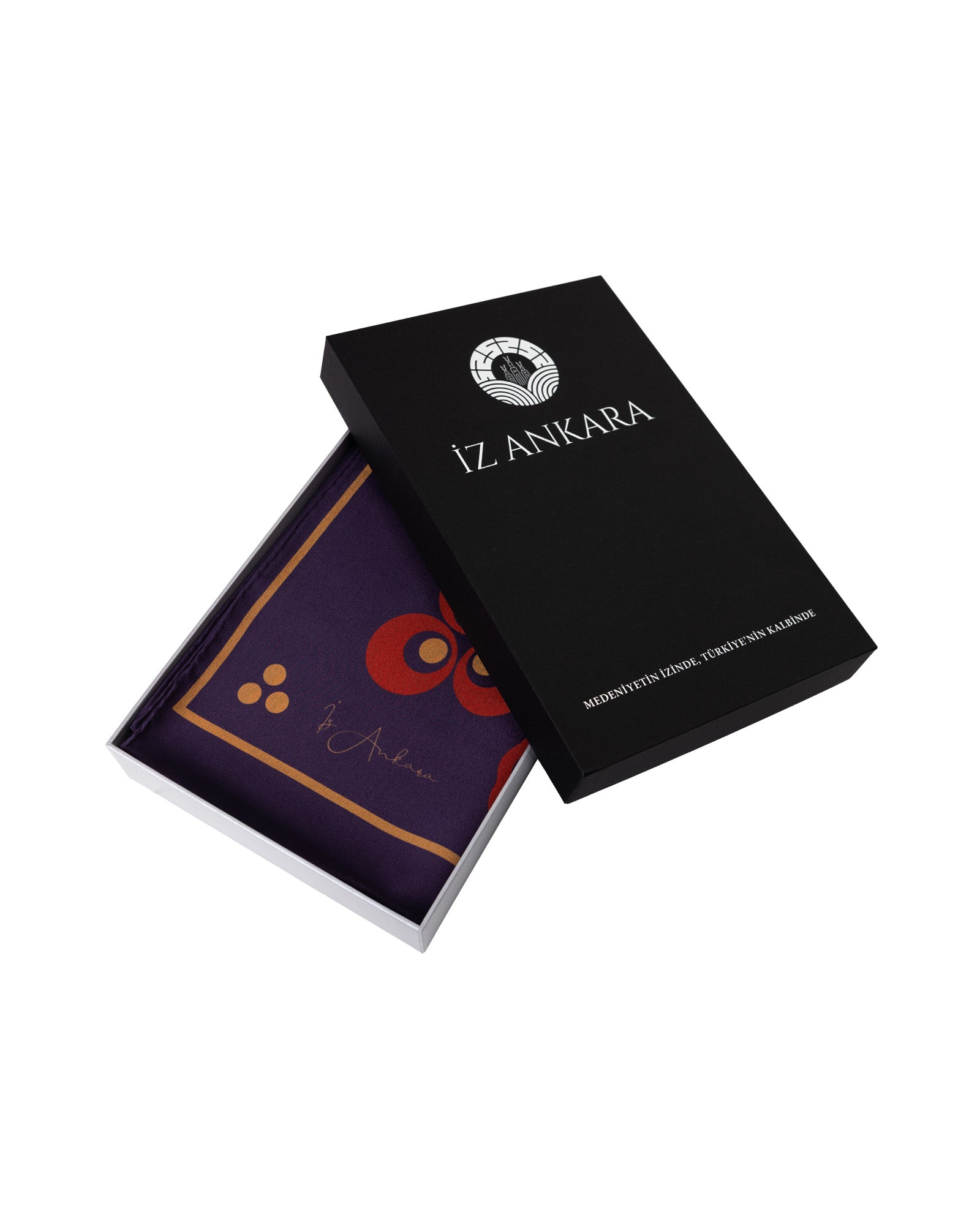 Çintemani Patterned Silk Shawl | Purple - Red