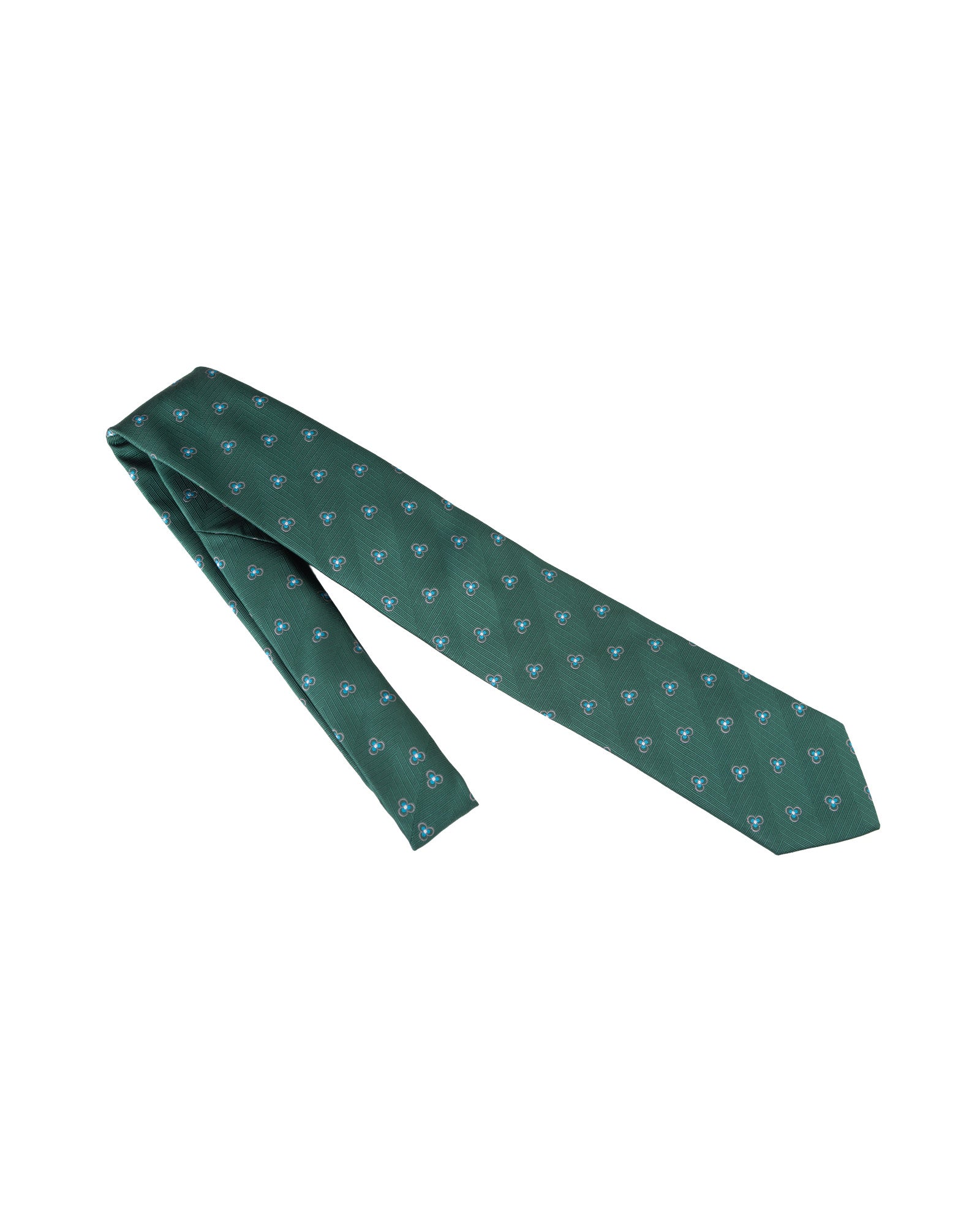 Çintemani Silk Tie | Silver - Green