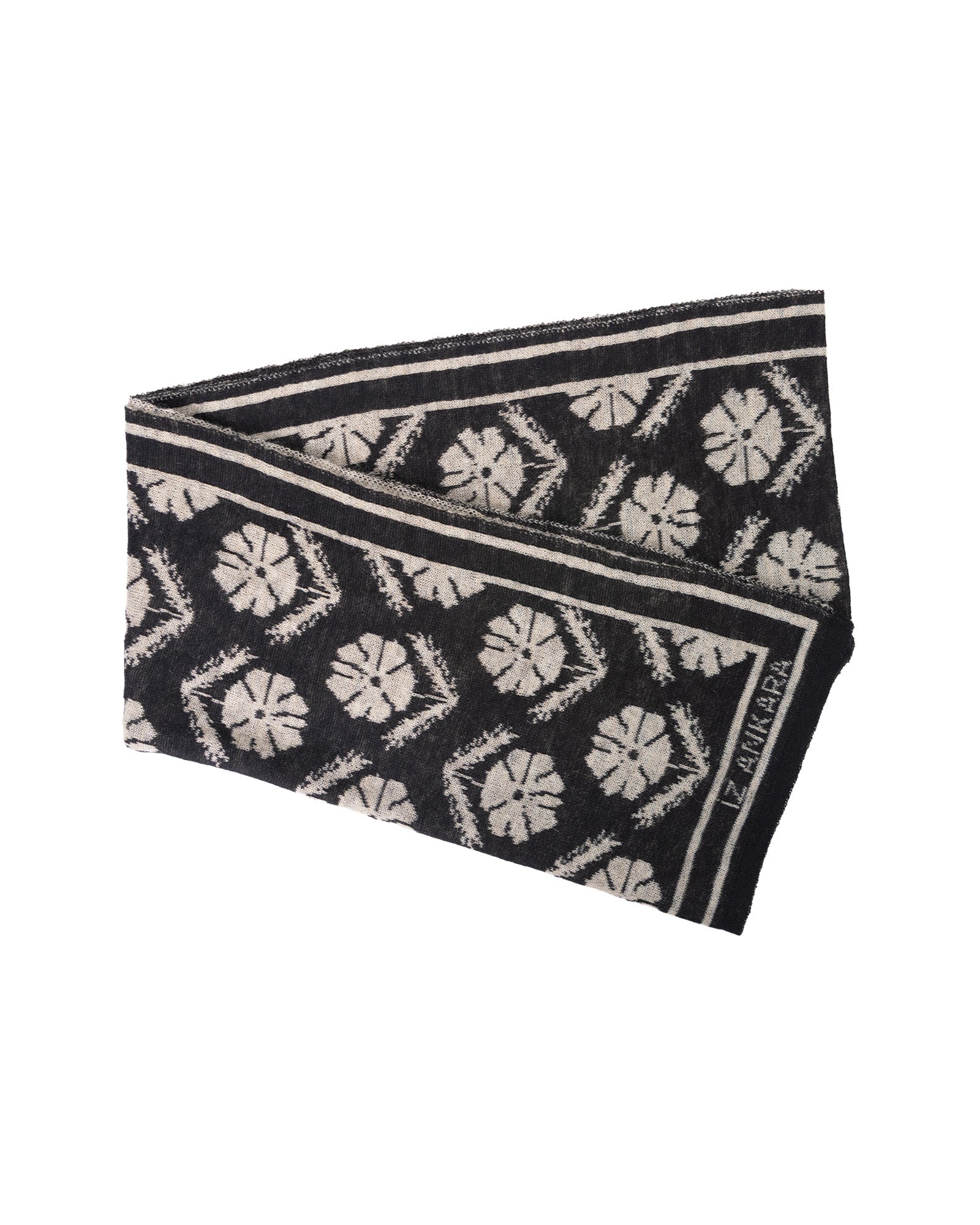 Flower of Love Mohair Scarf | Black