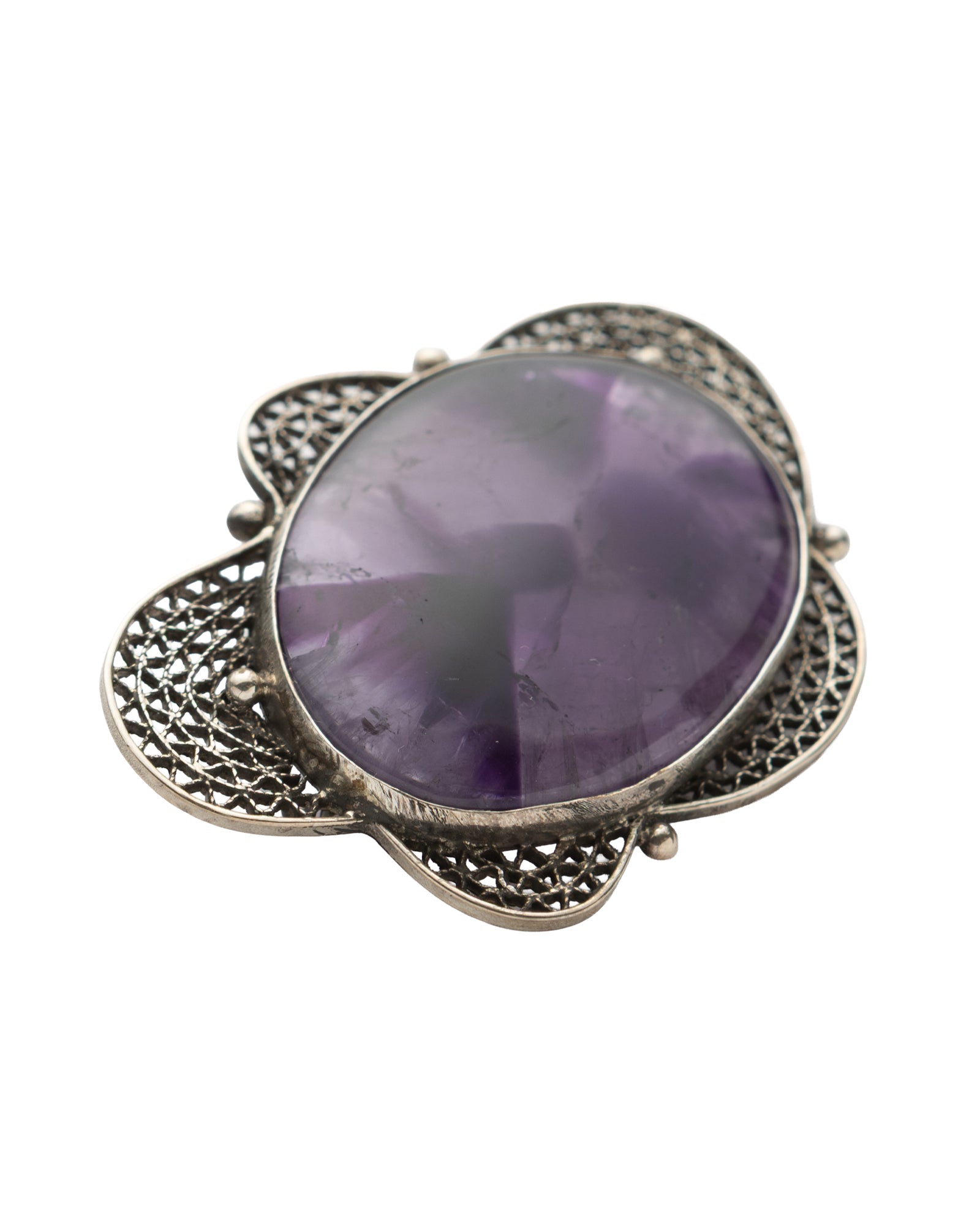 Transparent Amethyst Brooch - 2101 0866