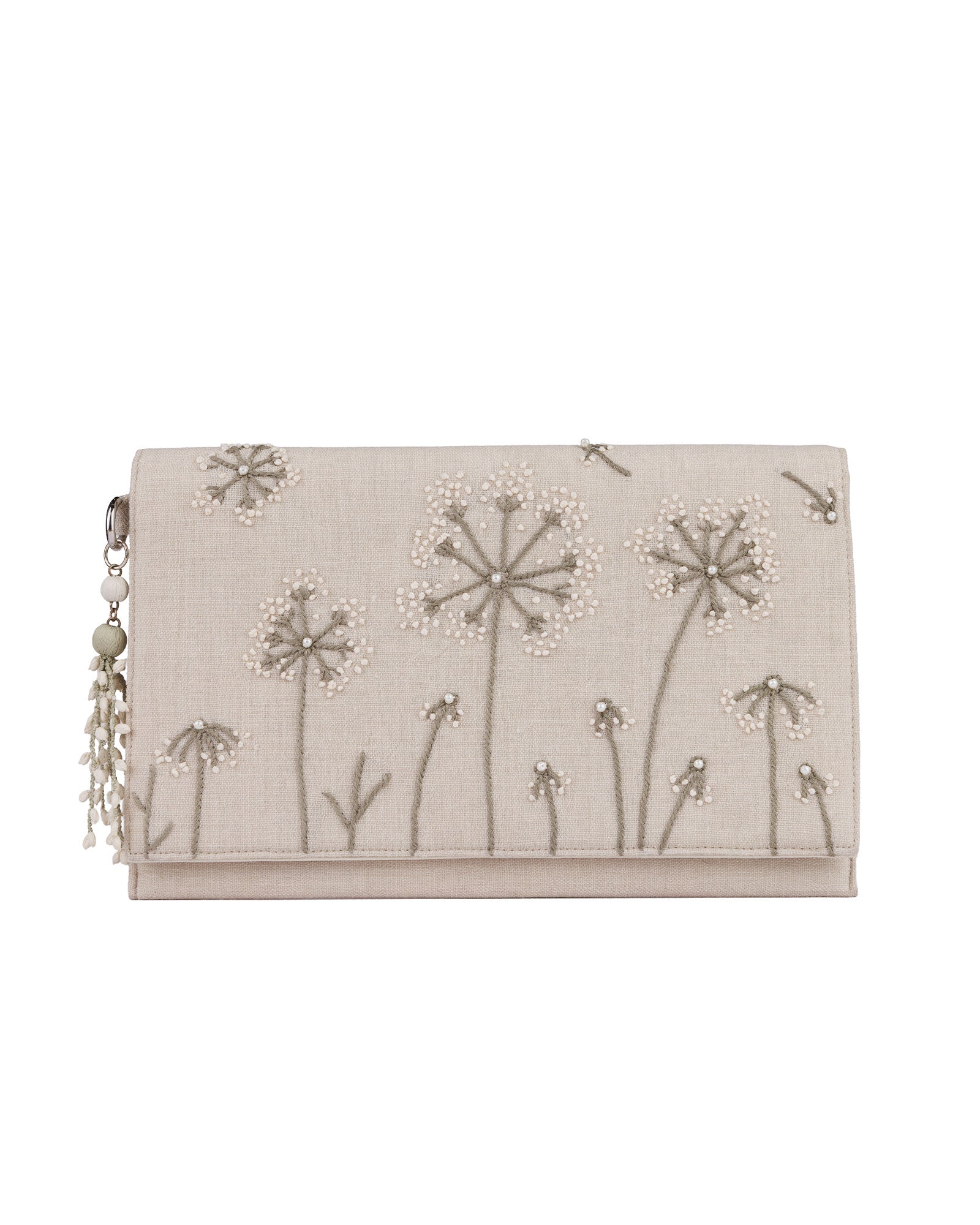 İşlemeli Clutch Çanta