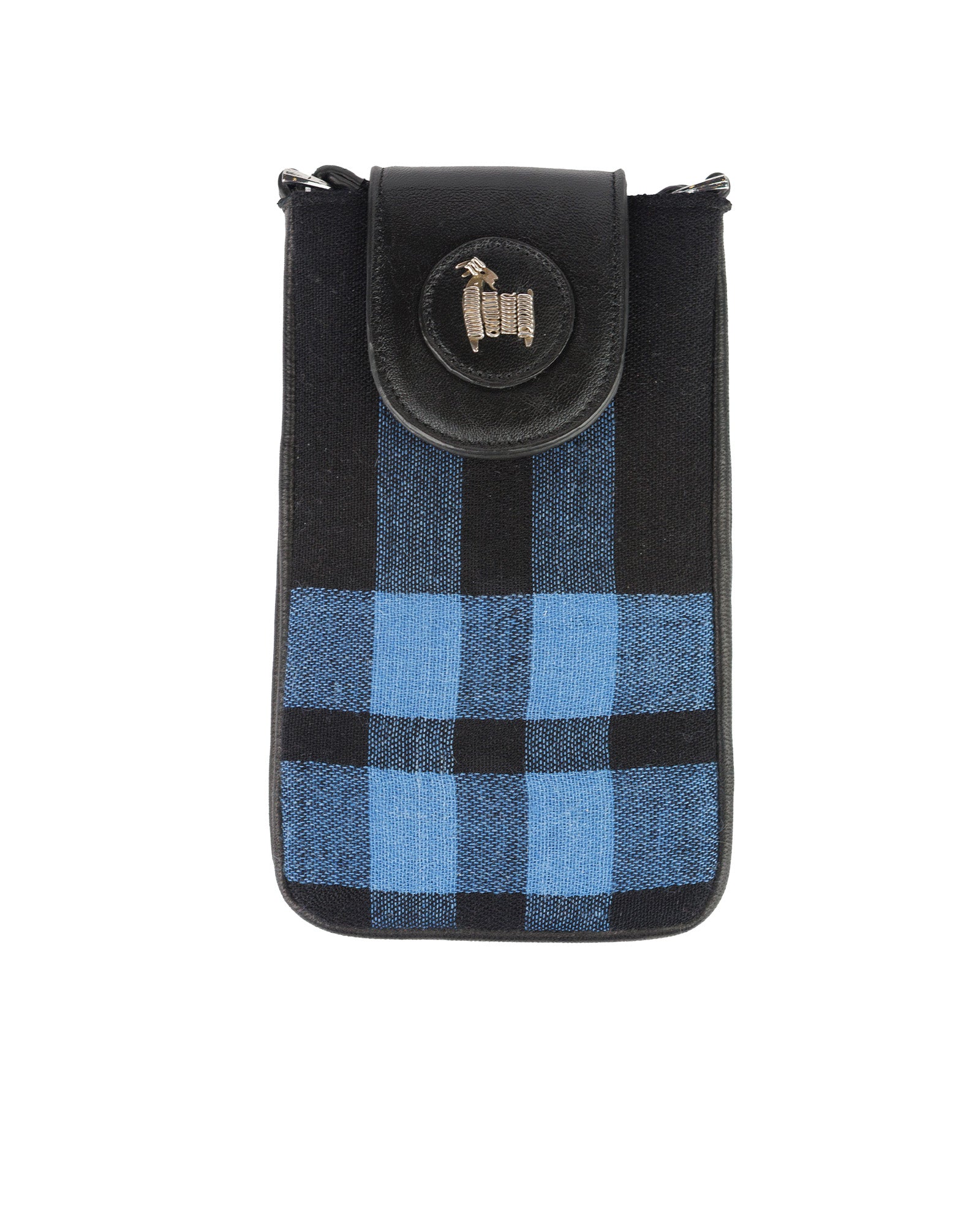 Ankara Keçisi Logolu Telefon Çantası - Mavi