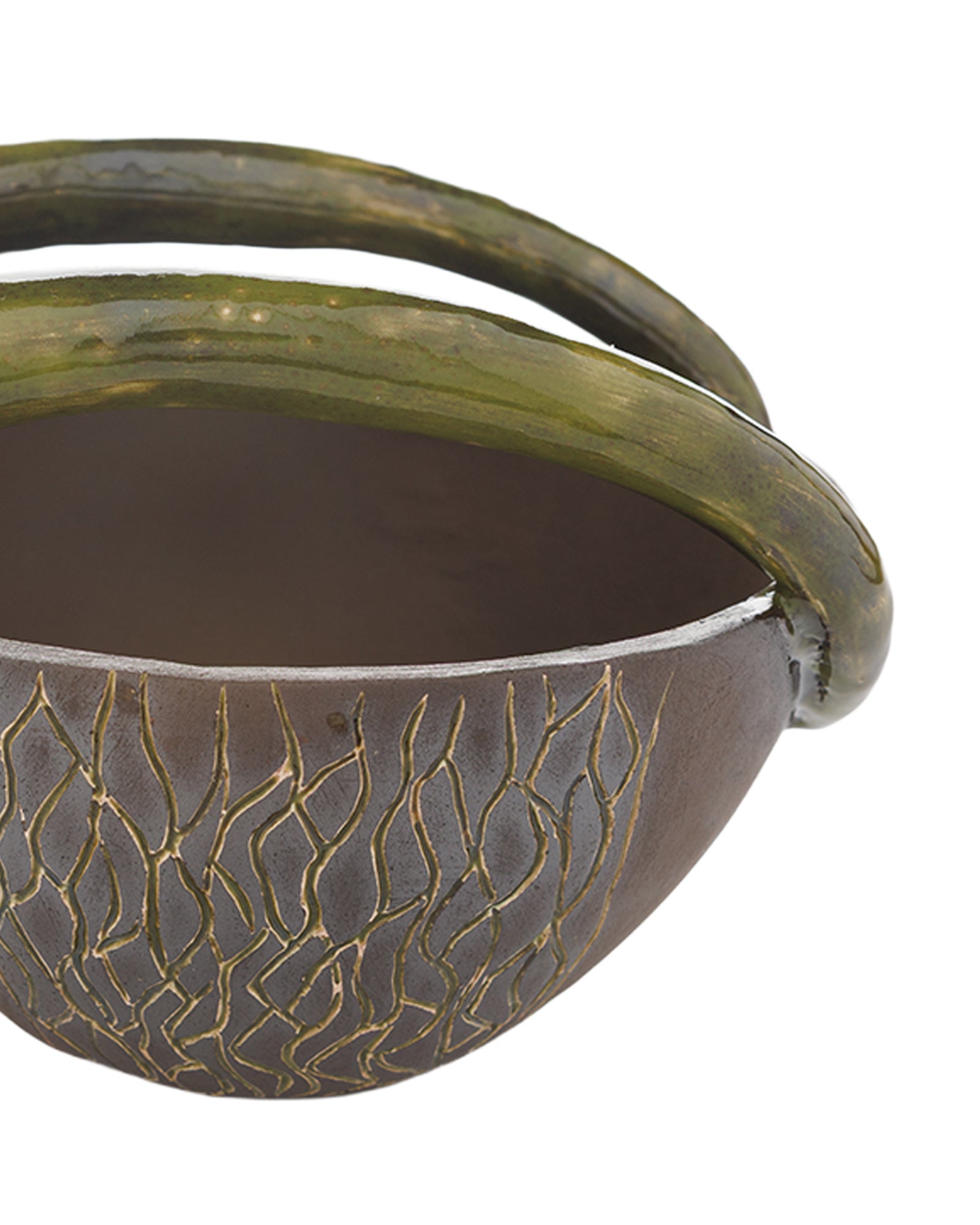 Ankara Goat Figurine Ceramic Bowl with Handles - izankara