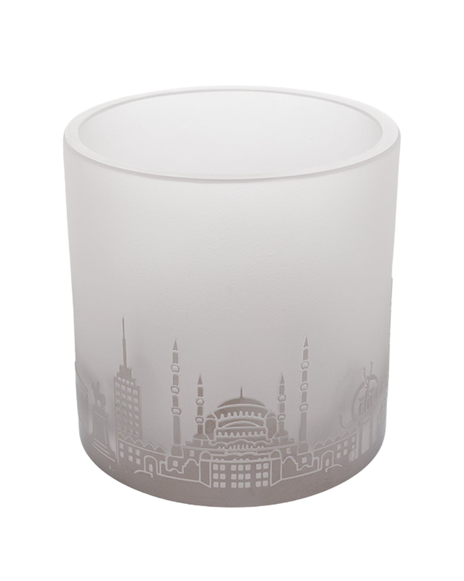 Ankara Silhouette Candle Holder – Silver - izankara