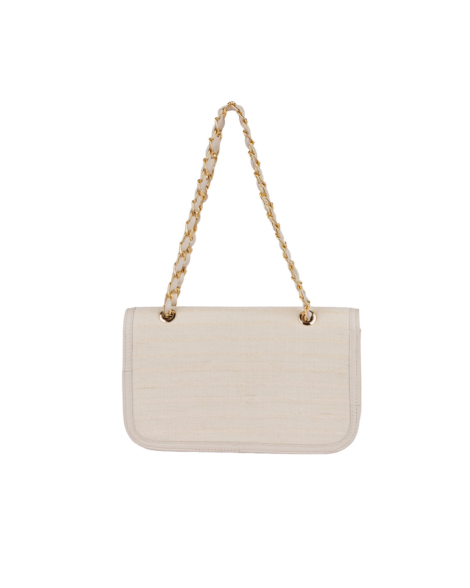 Cream Handmade Sof Bag with Abundance Motif - izankara