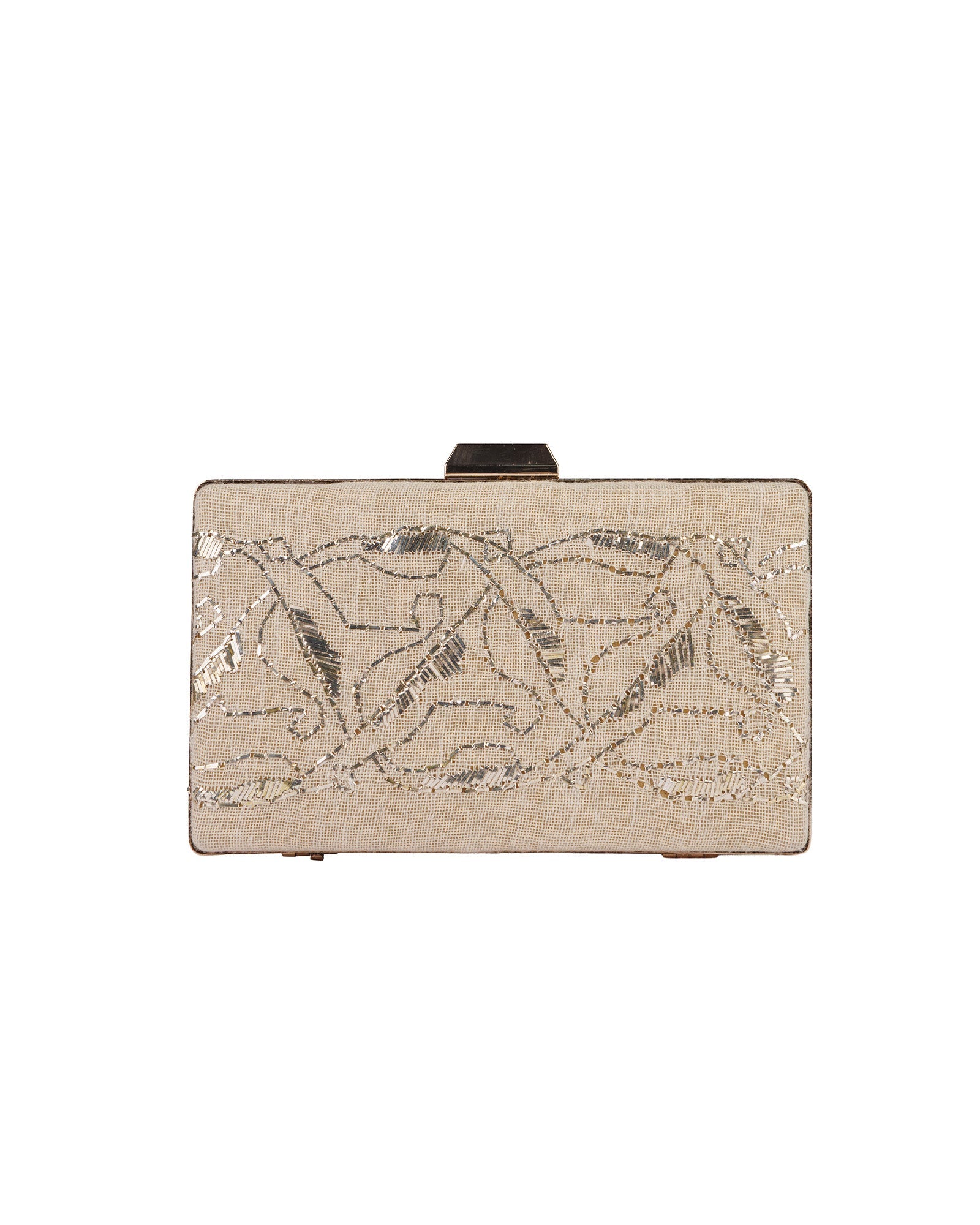 Elegant Shimmer Box Clutch Bag - izankara