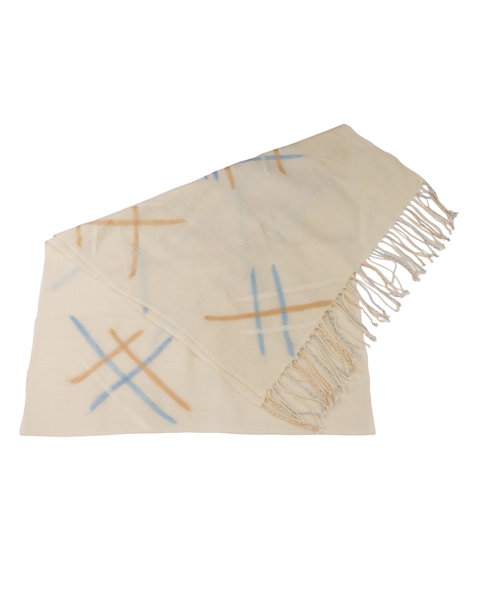 Felt - Embellished Sof Woven Shawl - 302 246 - izankara