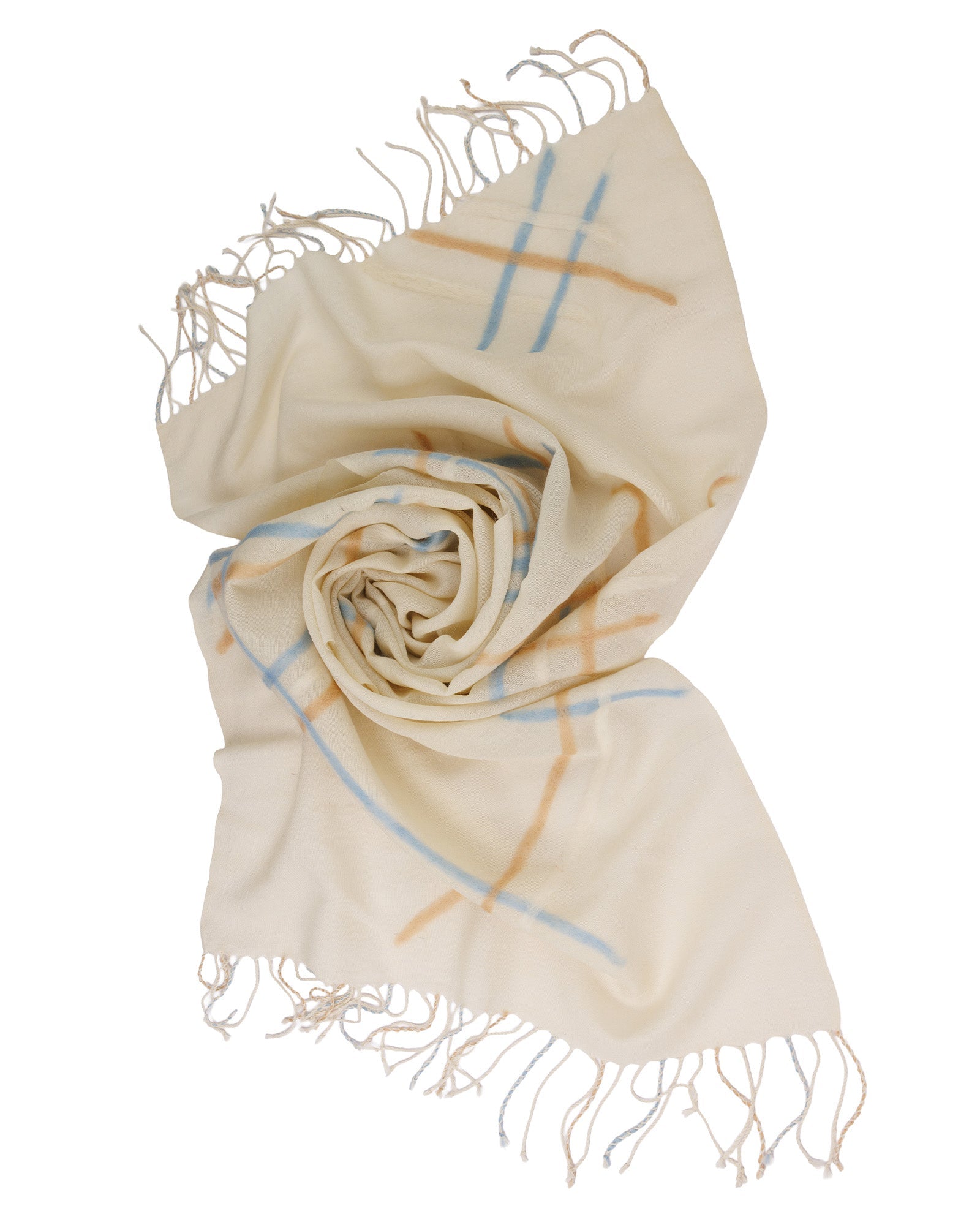 Felt - Embellished Sof Woven Shawl - 302 246 - izankara
