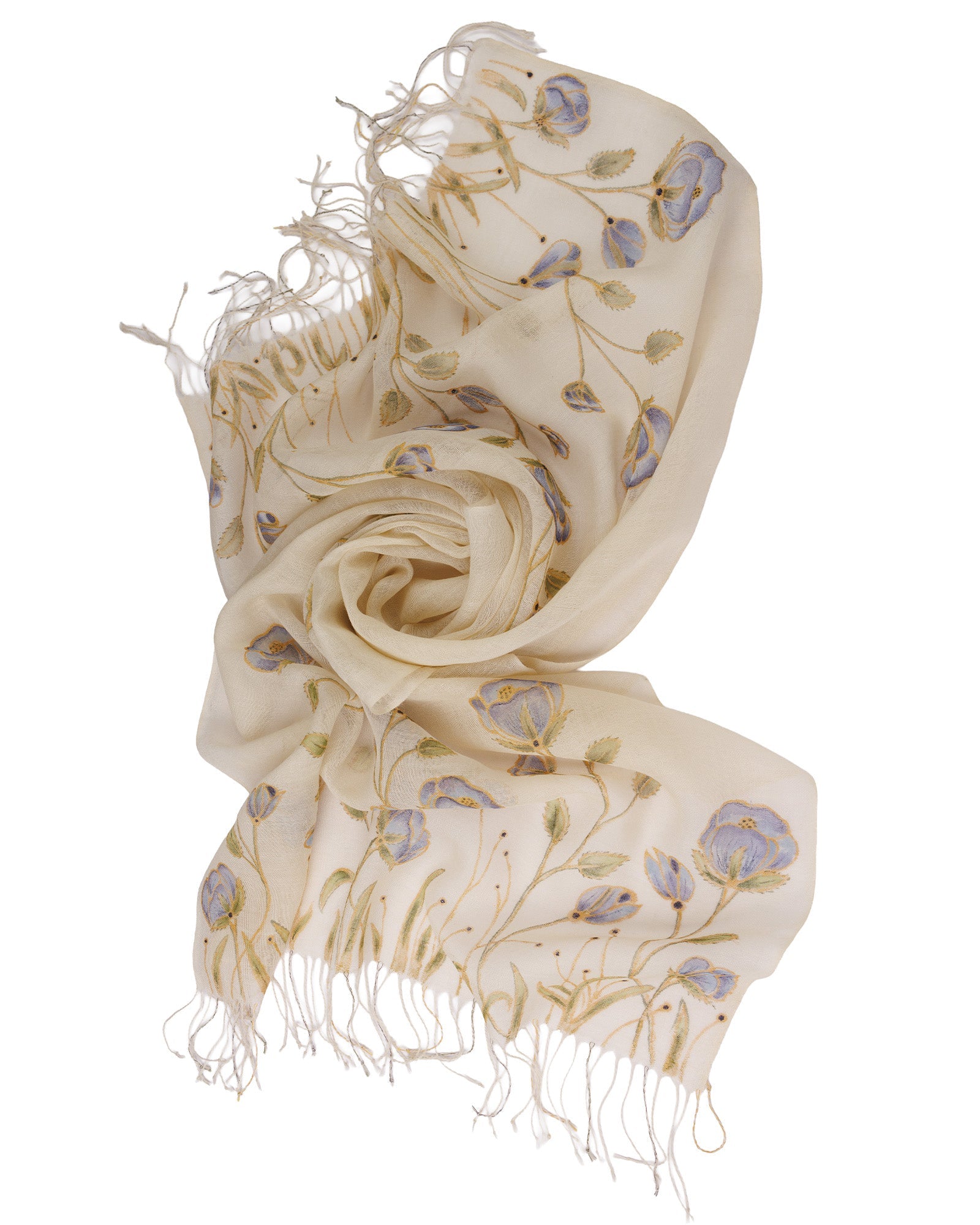 Hand - Painted Sof Shawl SB1 - 302 240 - izankara