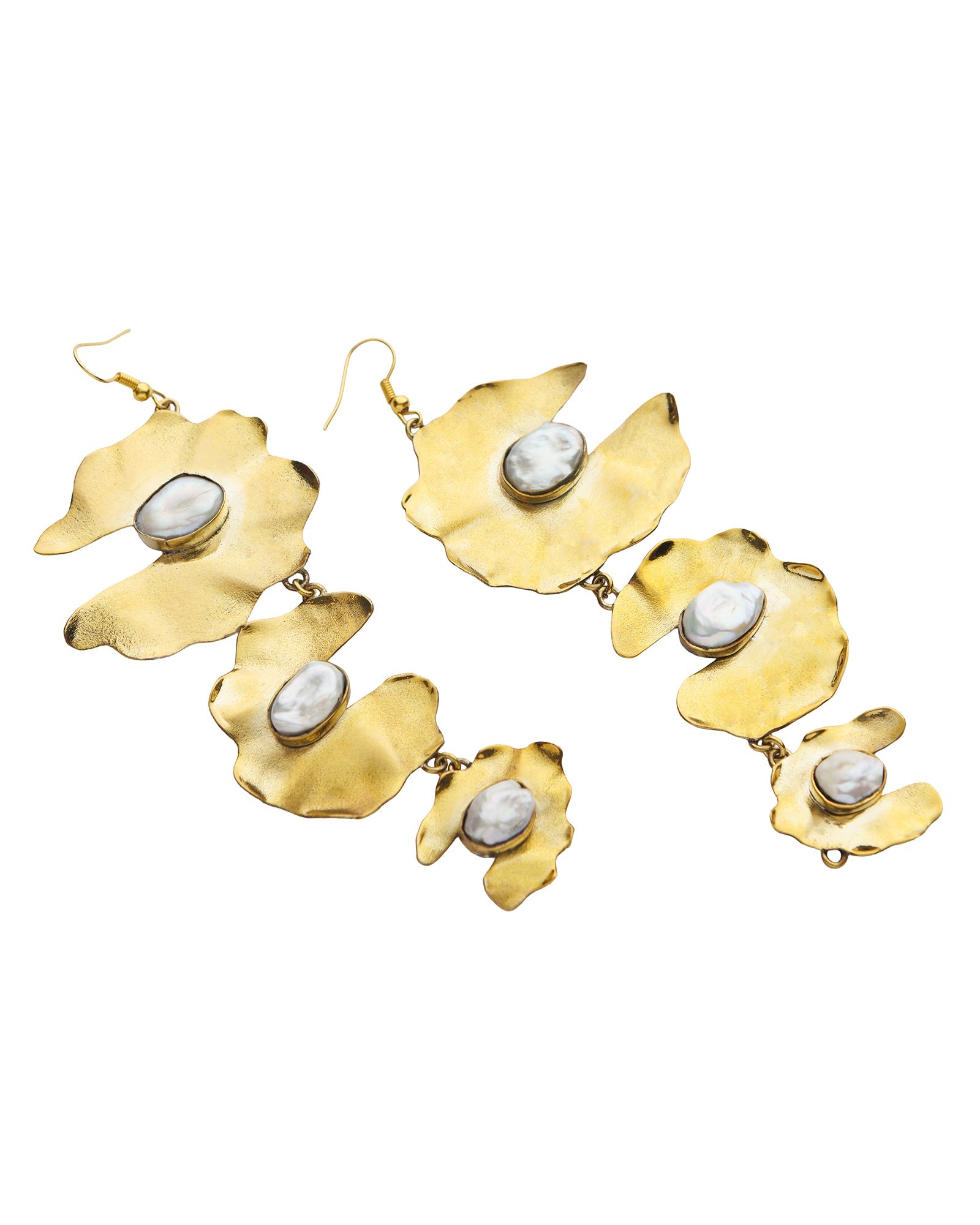 Natural Stone Drop Earrings - izankara