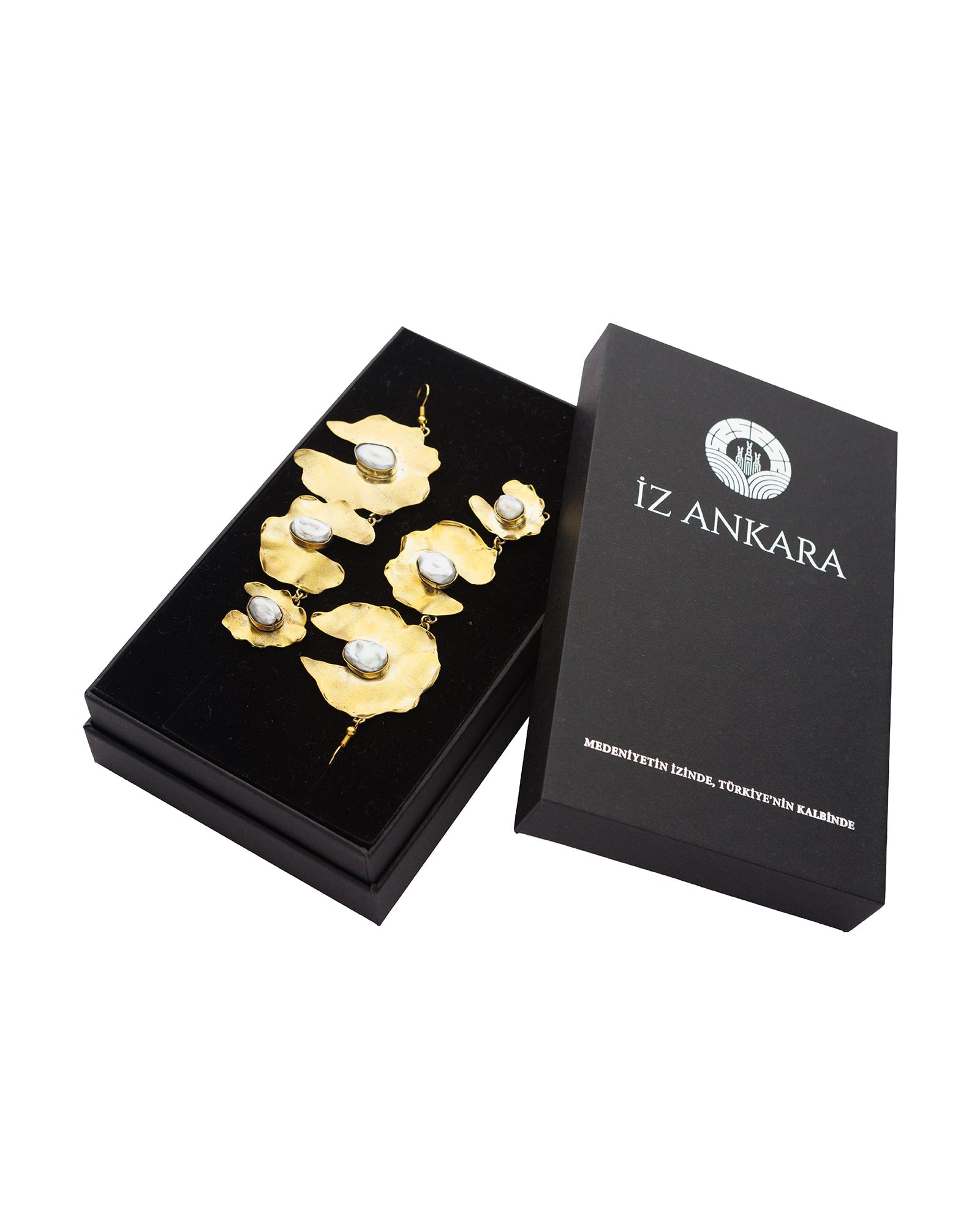 Natural Stone Drop Earrings - izankara
