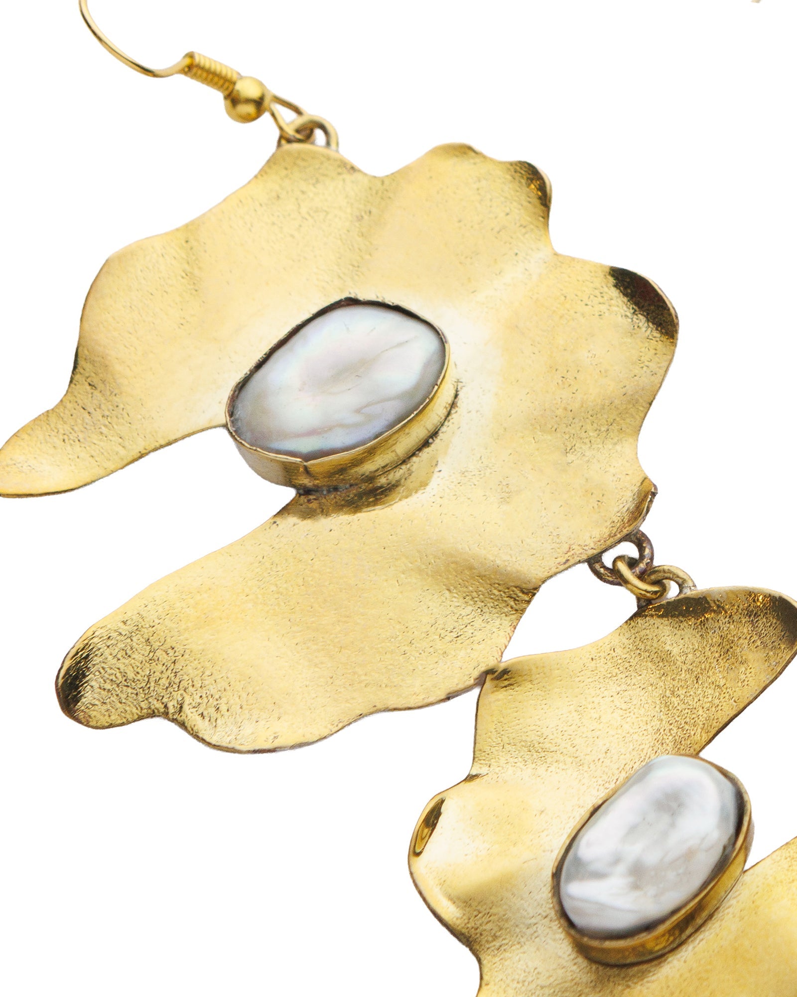 Natural Stone Drop Earrings - izankara