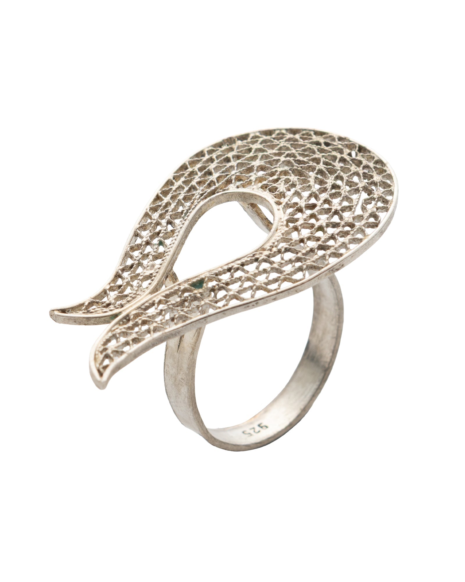 Silver Filigree Tulip Ring - 2101 2778 - izankara