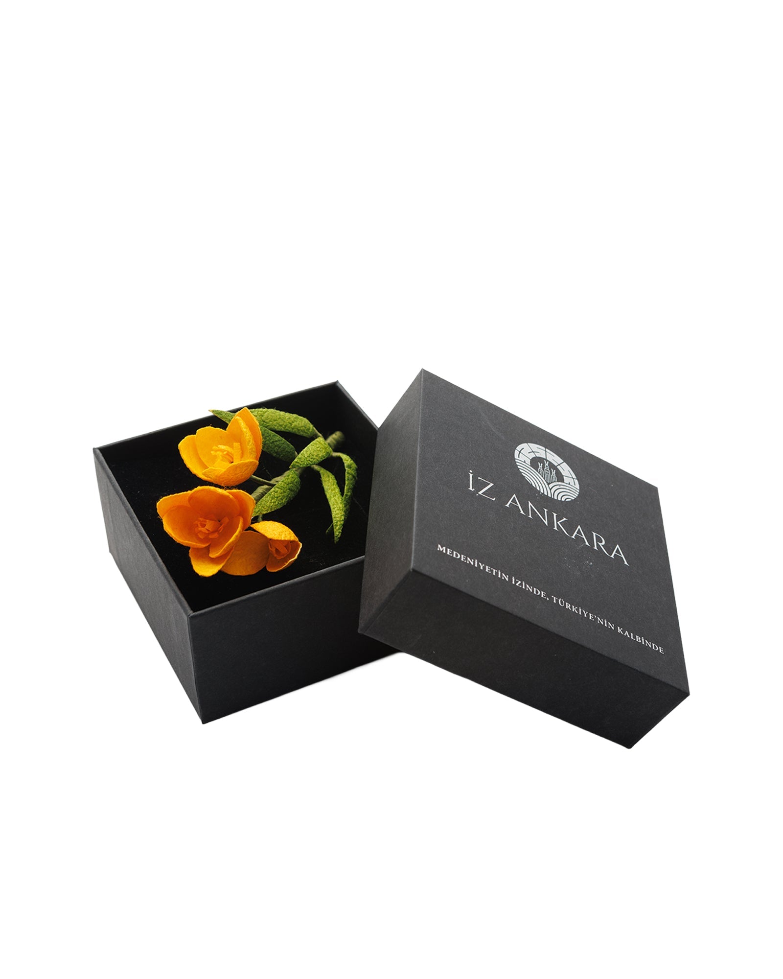 Yellow Flower Motif Brooch - izankara