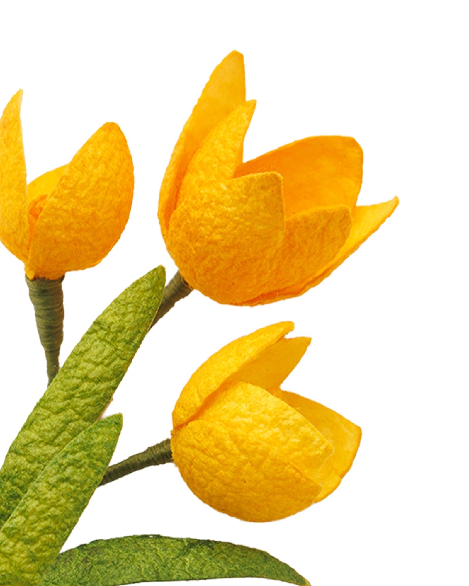 Yellow Flower Motif Brooch - izankara