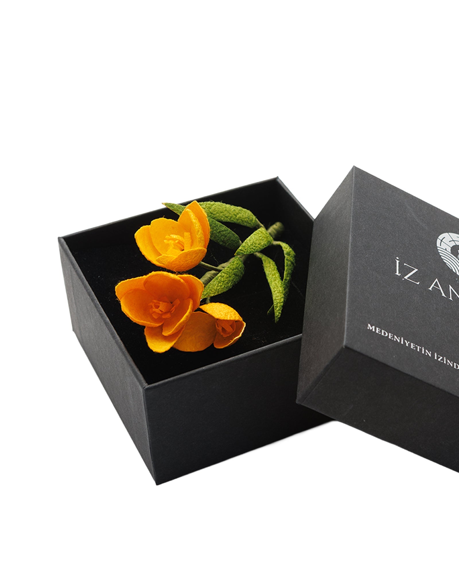 Yellow Flower Motif Brooch - izankara